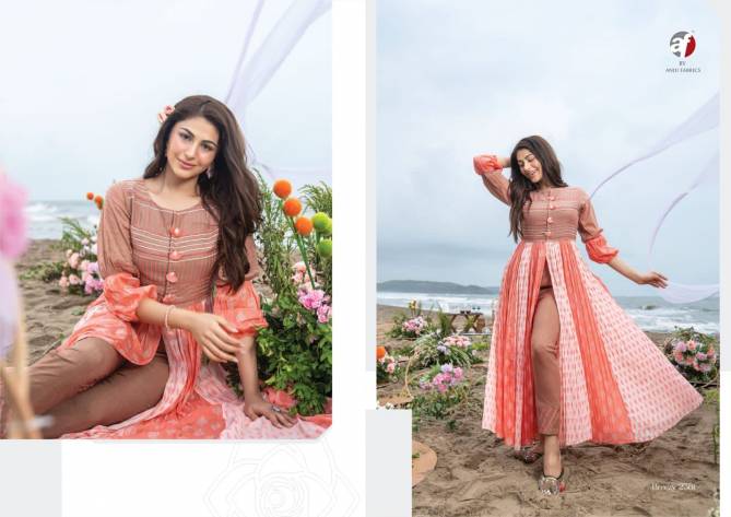 Breezy New Exclusive Party Wear Stylish Designer Kurti With Bottom Collection